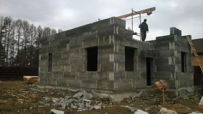 Стеновые блоки ПСФБ - строительство для Экономных. 3